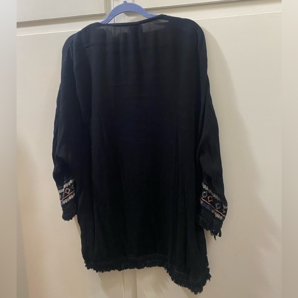 Knox Rose Boho Whimsygoth Top Lot 3 Embroidered Kimono Blouses M/L - Picture 13 of 13